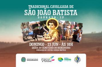Participe da Tradicional Cavalgada de São João Batista em Dourado!
