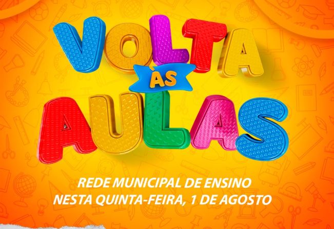 Início das Aulas em Dourado em toda rede municipal.