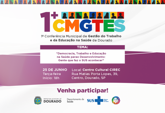 Dourado Anuncia a 1ª Conferência Municipal de Gestão do Trabalho e Educação na Saúde.